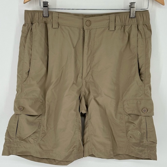 The North Face Other - The North Face Cargo Shorts Mens Sz M Tan RipStop Lightweight Pockets Q2